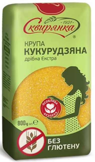 Крупа кукурудзяна Сквирянка дрібна Екстра, без глютену, 800 г